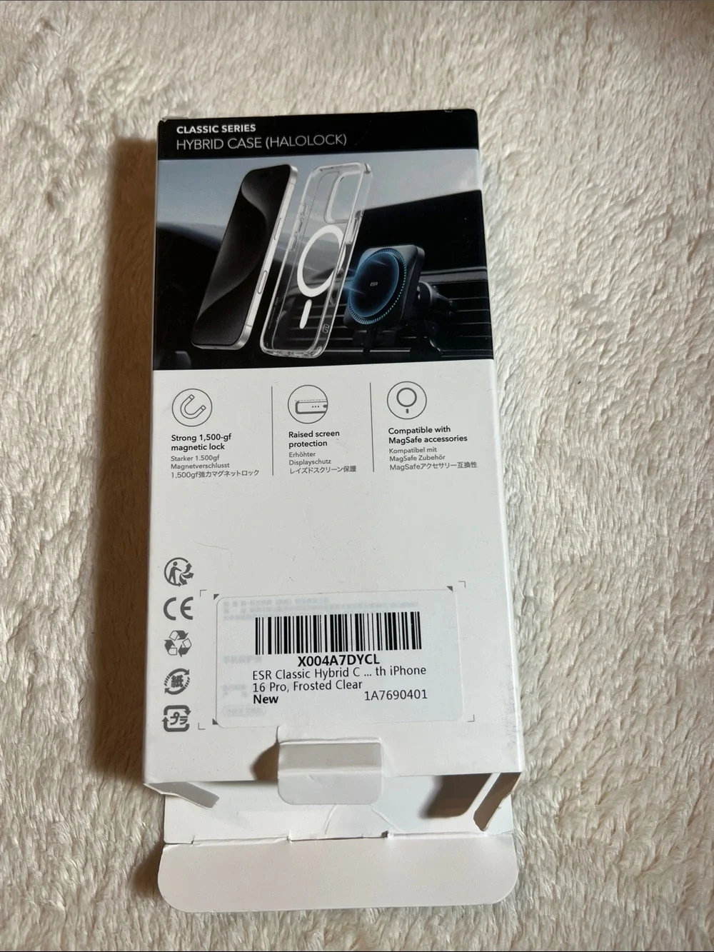 iPhone 16 Pro Frosted and Clear HaloLock Magnetic Case